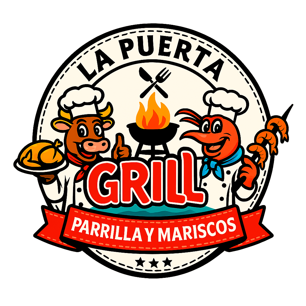 la puerta grill logo, Asadero mismaloya grill and seafood